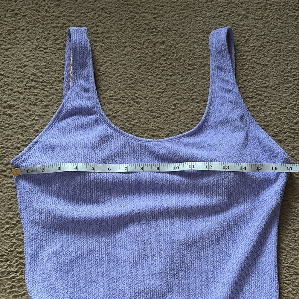 NWT Cotton On Body Ariel Purple Crinkle Scoop Back Cheeky One Piece Size XL - Picture 9 of 10